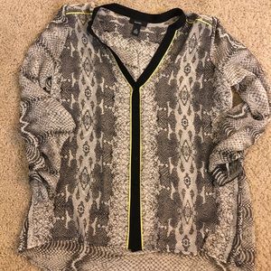 Women’s snakeskin print blouse